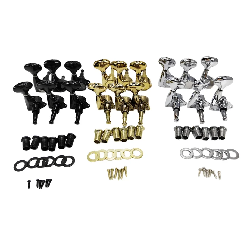 6 Pcs Small Fish-Tail Button Sealed-Gear String Tuning Pegs Tuners Machine Heads For Acoustic Electric Guitarabht
6 Pcs Small Fish-Tail Button Sealed-Gear String Tuning Pegs Tuners Machine Heads For Acoustic Electric Guitarabht