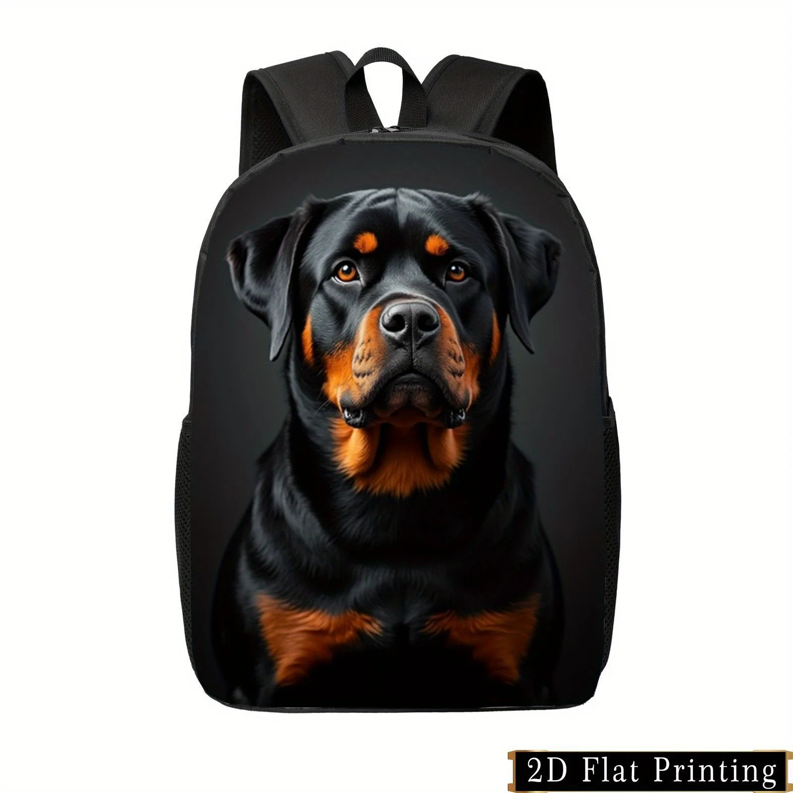 Stylish Rottvali Print Backpack - Lightweight Large Capacity Foldable Day Bag with Adjustable Shoulder Straps and Side Pockets
Stylish Rottvali Print Backpack - Lightweight Large Capacity Foldable Day Bag with Adjustable Shoulder Straps and Side Pockets