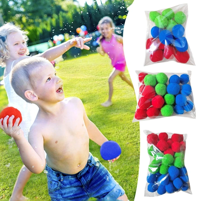 Kids Water Ball Reusable Toys Solid Color Outdoor Beach Pool Party Toy Summer Soaking Water Splash Ball Children Gifts 10Pcs/Bag
Kids Water Ball Reusable Toys Solid Color Outdoor Beach Pool Party Toy Summer Soaking Water Splash Ball Children Gifts 10Pcs/Bag