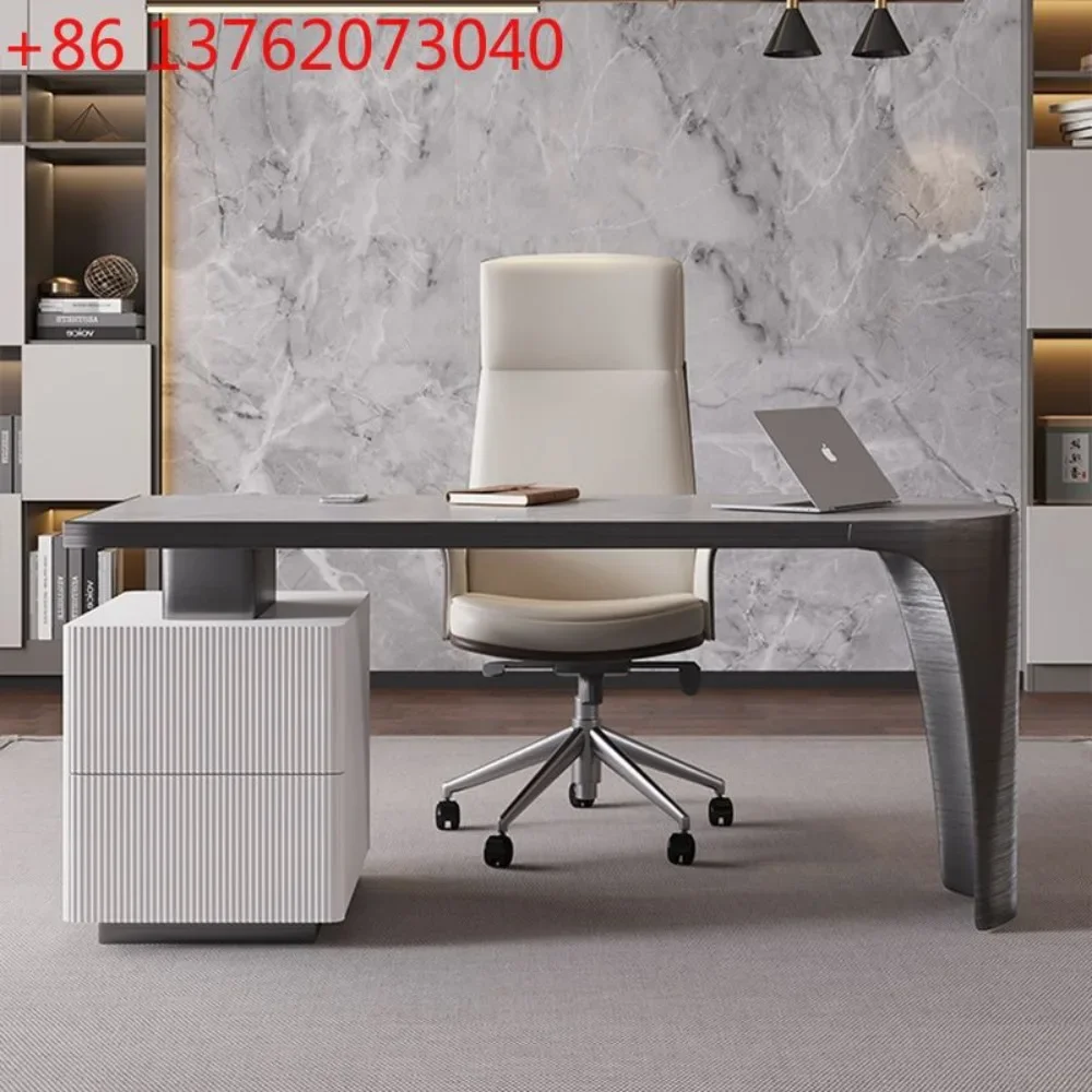Light luxury rock slab desk home writing desk solid wood desk
Light luxury rock slab desk home writing desk solid wood desk