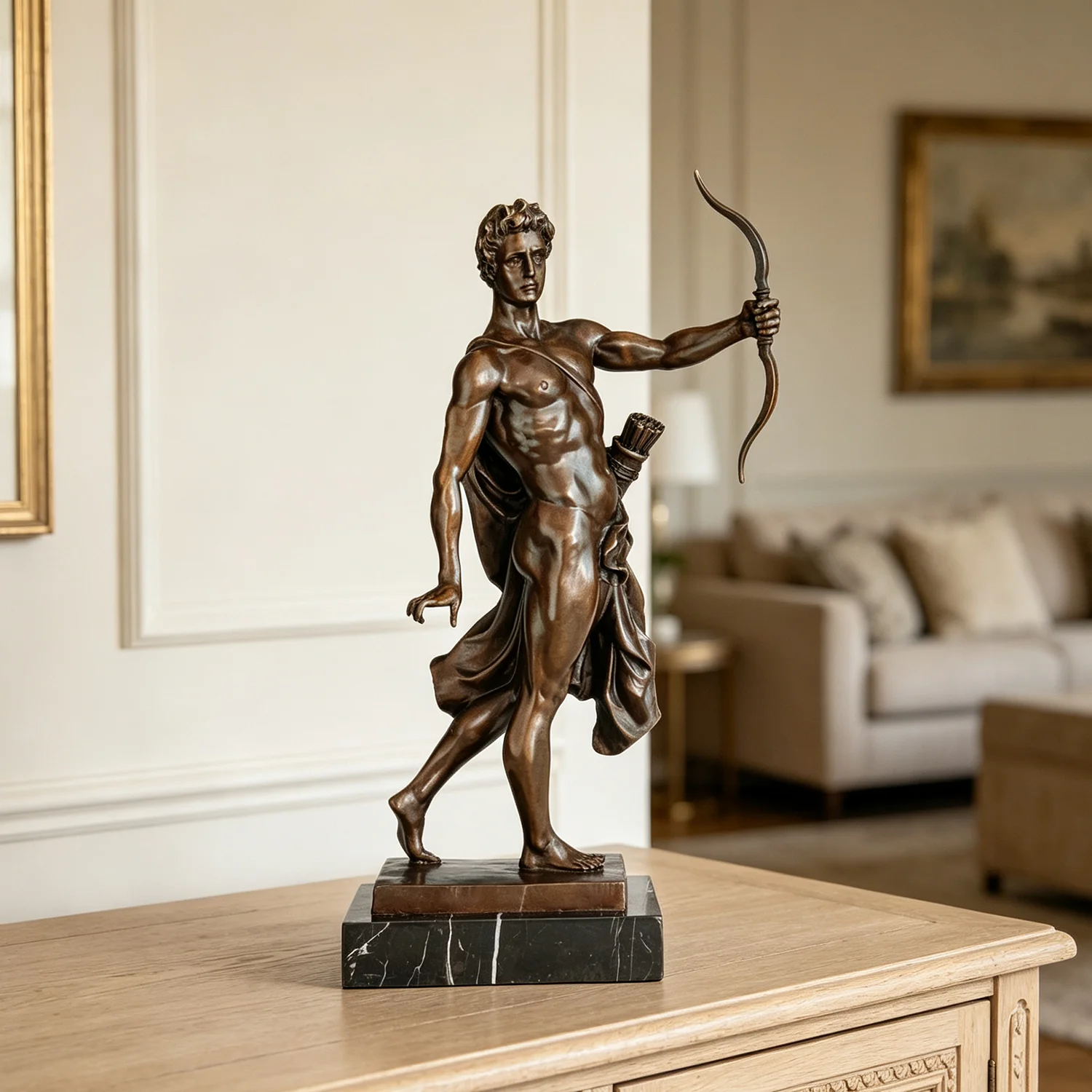 Bronze Apollo Statue Greek Sun God Sun Antique Sculpture Art Home Decoration
Bronze Apollo Statue Greek Sun God Sun Antique Sculpture Art Home Decoration