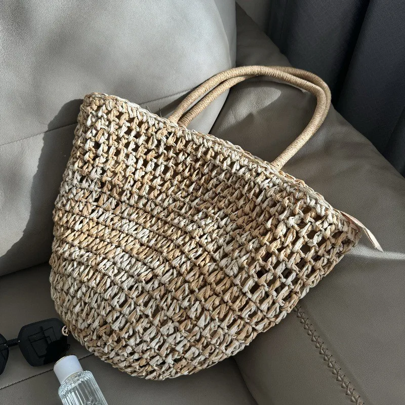 Handmade Crochet Bucket Straw Bag Bohemian Woven Shoulder Bags for Women Handbag Hollow Travel Beach Bag NEW Shopper Tote Purses
Handmade Crochet Bucket Straw Bag Bohemian Woven Shoulder Bags for Women Handbag Hollow Travel Beach Bag NEW Shopper Tote Purses