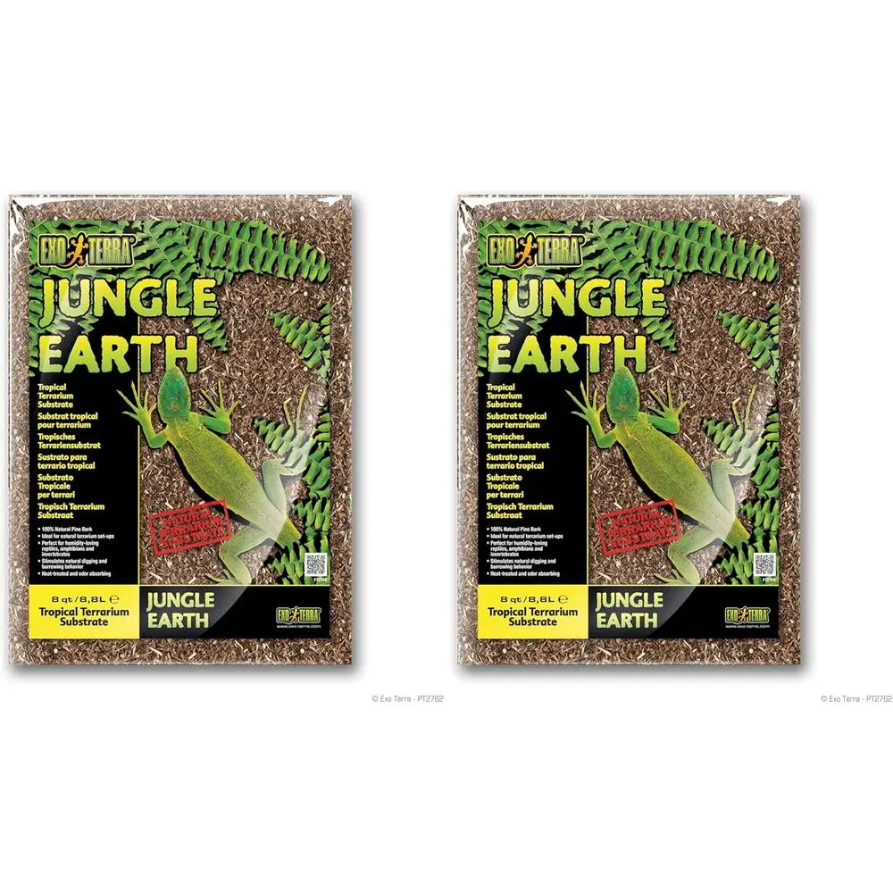 Jungle Earth, Tropical Terrarium Substrate, 8 Quarts, PT2762 (Pack o 2)
Jungle Earth, Tropical Terrarium Substrate, 8 Quarts, PT2762 (Pack o 2)