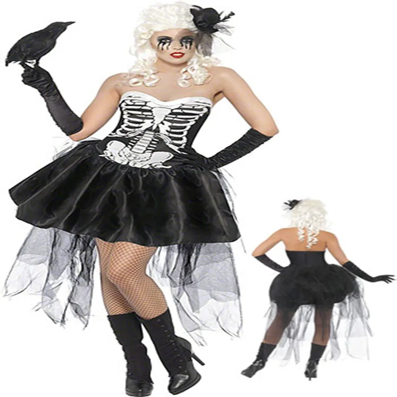 Halloween Witch Costume Dress Queen Style Skeleton Role-playing Cosplay Women's Clothing Traditional Chinese Stage Performance
Halloween Witch Costume Dress Queen Style Skeleton Role-playing Cosplay Women's Clothing Traditional Chinese Stage Performance