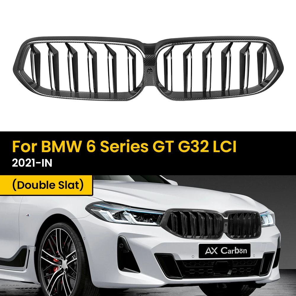 Real Dry Carbon Fiber Front Grill Grille Replacement Front Bumper Air Vent Hood Kidney Grille For BMW 6 Series GT G32 LCI
Real Dry Carbon Fiber Front Grill Grille Replacement Front Bumper Air Vent Hood Kidney Grille For BMW 6 Series GT G32 LCI