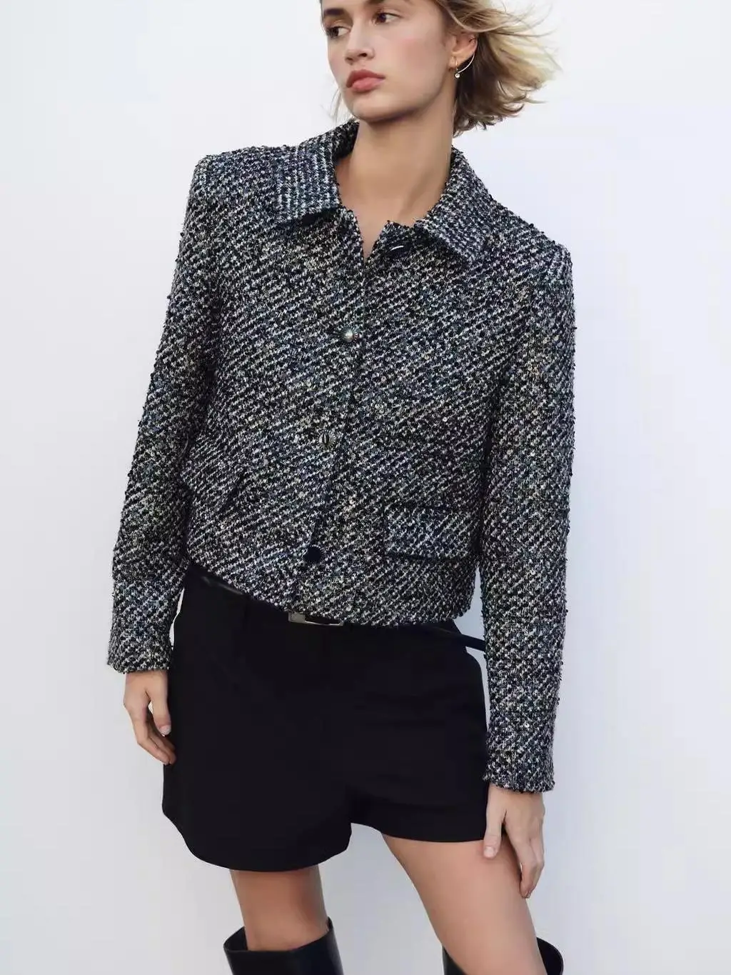 Fall Winter ort Sle Women's Suit Jaet New Arrival Texture Beaded Design Commute Ele Personali Polyester Fiber
Fall Winter ort Sle Women's Suit Jaet New Arrival Texture Beaded Design Commute Ele Personali Polyester Fiber