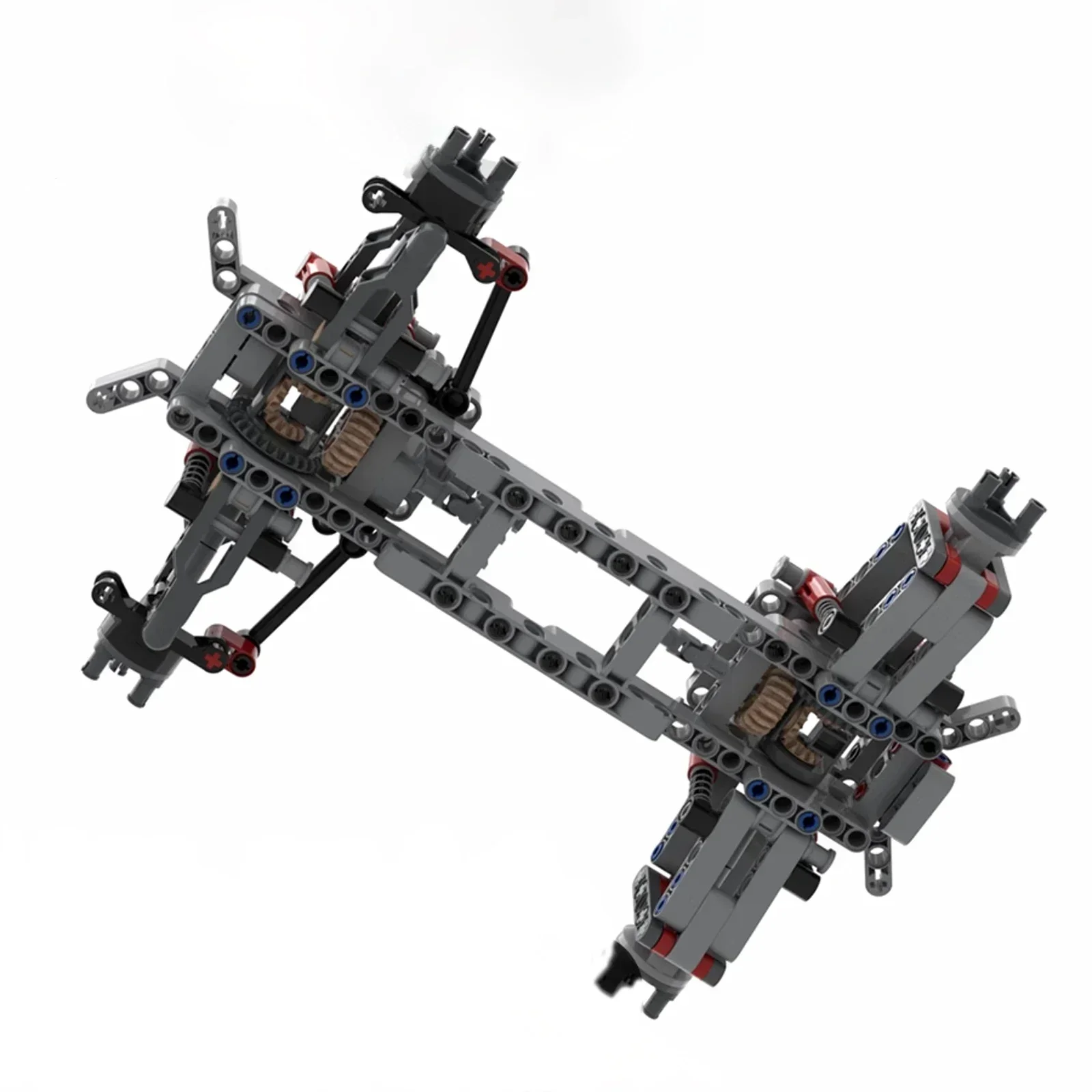 MOC 4WD Four-Wheel Drive Independent Suspension Differential Chassis with Steering Axle Building Blocks Tech Car Parts Toys
MOC 4WD Four-Wheel Drive Independent Suspension Differential Chassis with Steering Axle Building Blocks Tech Car Parts Toys