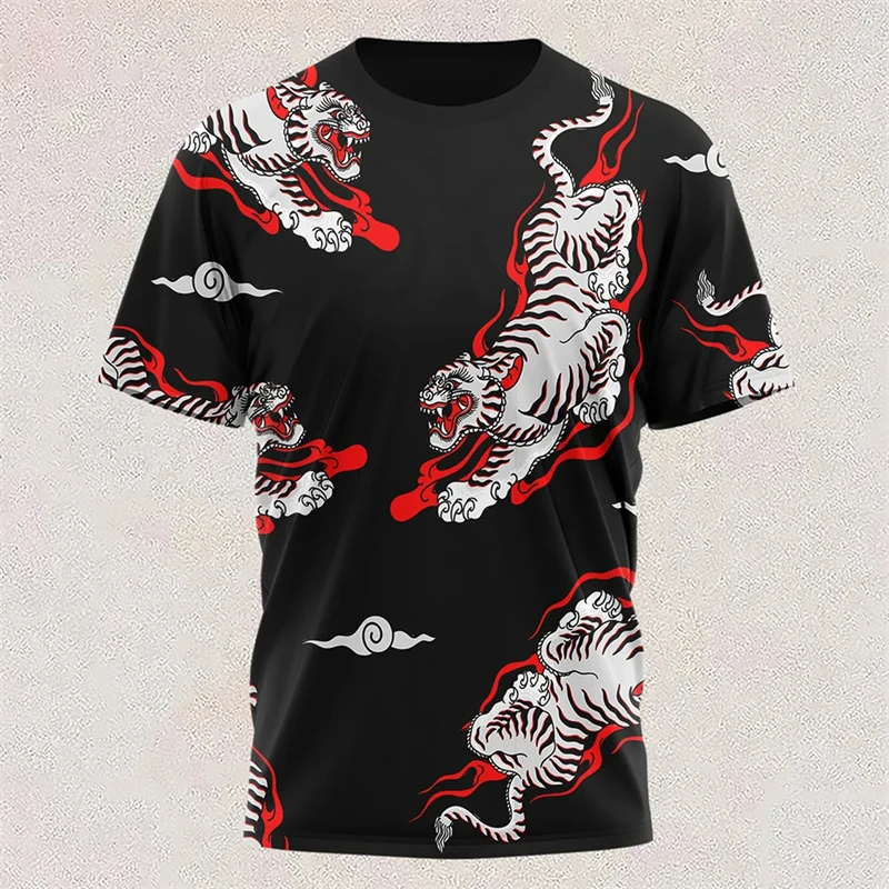 T-Shirts for Men Colorful Tiger Graphic Short Sleeve Stylish Round Neck Tops Daily Casual Sports Oversized Men Clothing T-Shirts
T-Shirts for Men Colorful Tiger Graphic Short Sleeve Stylish Round Neck Tops Daily Casual Sports Oversized Men Clothing T-Shirts