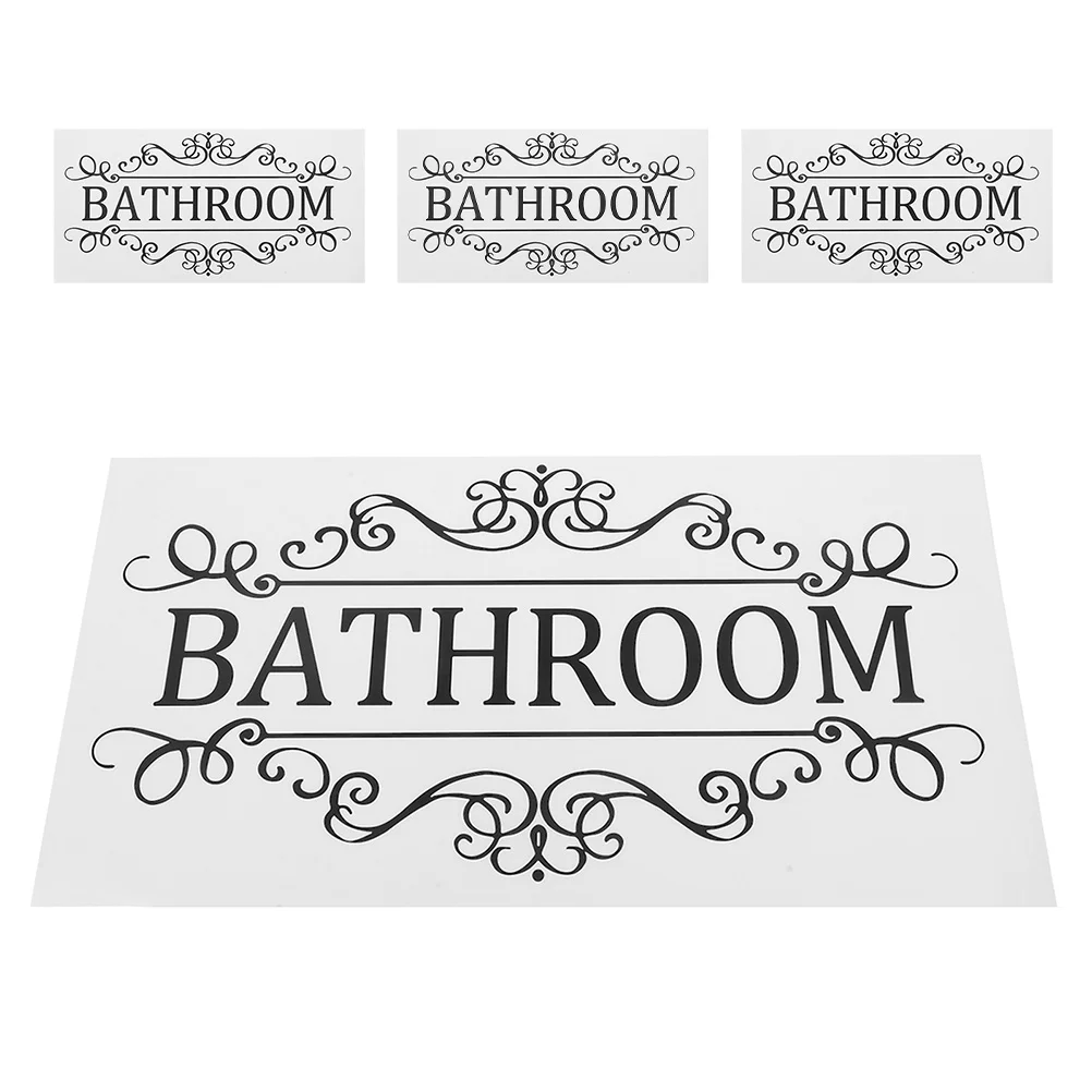 4Pcs Clear Bathroom Wall Decals Waterproof Toilet Signs for Door Washroom Stickers Removable Easy Clean Home Hotel Use
4Pcs Clear Bathroom Wall Decals Waterproof Toilet Signs for Door Washroom Stickers Removable Easy Clean Home Hotel Use