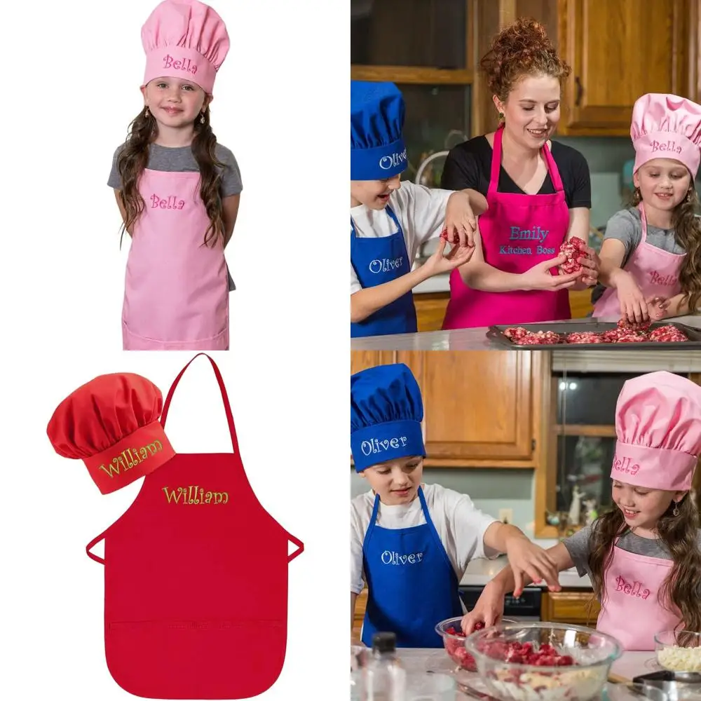 Customized USA-Made Embroidered Child Apron and Hat Set for Toddlers and Kids
Customized USA-Made Embroidered Child Apron and Hat Set for Toddlers and Kids