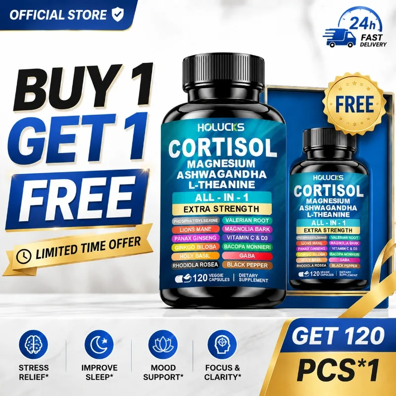 Advanced Cortisol Support Capsules, with Ashwagandha & L-Theanine, Balance Stress, Boost Calm & Improve Sleep Quality
Advanced Cortisol Support Capsules, with Ashwagandha & L-Theanine, Balance Stress, Boost Calm & Improve Sleep Quality