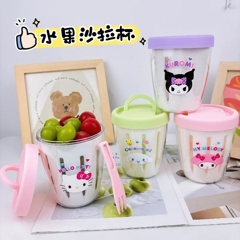 Hello Kitty Fruit Salad Cup Convenient with Fork High Beauty Cartoon Breakfast Take Out Picnic Oat Cup Accessories
Hello Kitty Fruit Salad Cup Convenient with Fork High Beauty Cartoon Breakfast Take Out Picnic Oat Cup Accessories