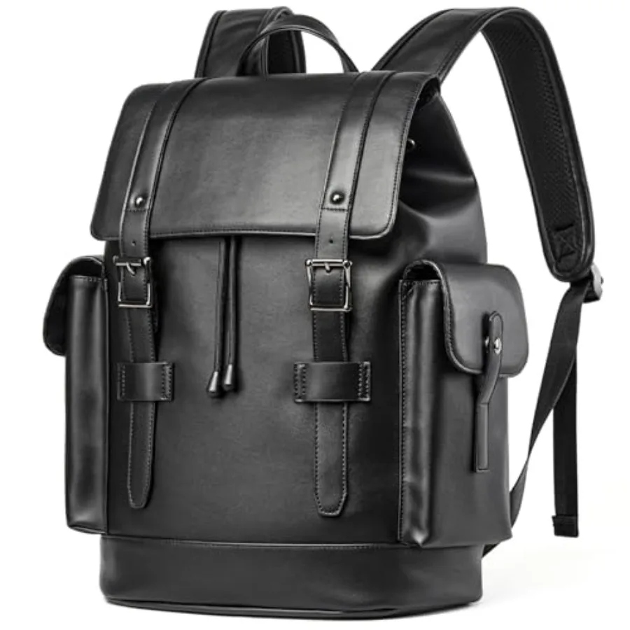 Leather Backpack Waterproof Fit 15.6 Inch Laptop Vintage Drawstring Design Large Capacity Travel Sports Outdoor Casual Black Me
Leather Backpack Waterproof Fit 15.6 Inch Laptop Vintage Drawstring Design Large Capacity Travel Sports Outdoor Casual Black Me