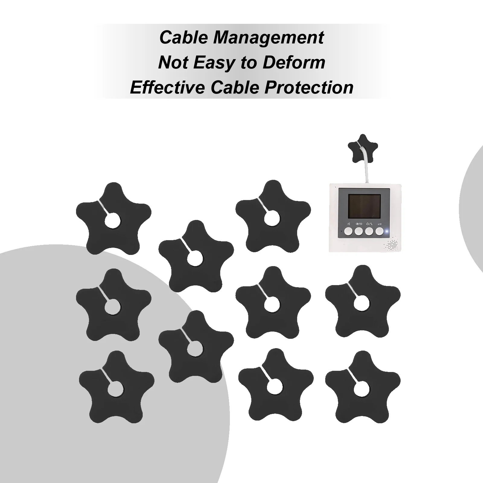 Cable Wall Grommet 10 Pieces Silicone Exterior Wall Cable Pass Through Star-Shaped Wire Cord Pass Through Management Solution
Cable Wall Grommet 10 Pieces Silicone Exterior Wall Cable Pass Through Star-Shaped Wire Cord Pass Through Management Solution