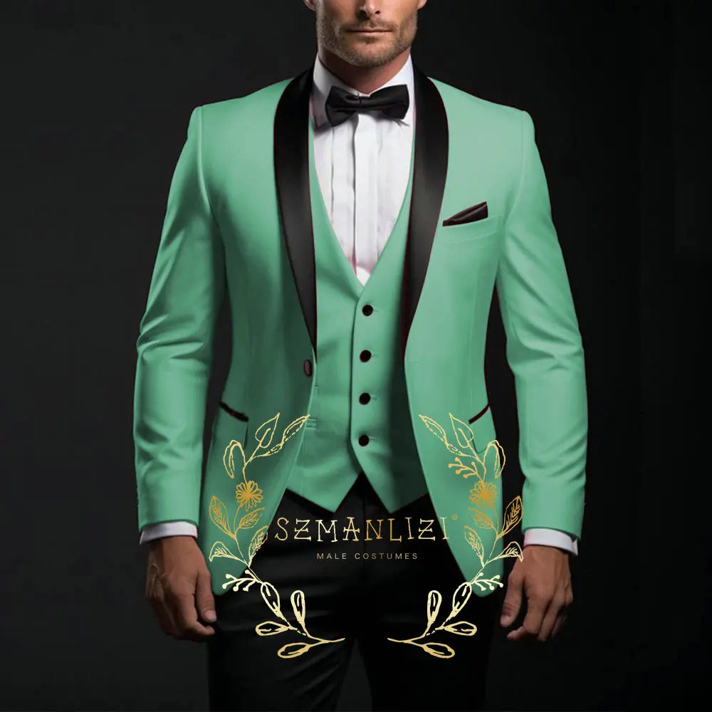 Formal Men Suits Wedding Blazer Sets Shawl Lapel One Button Slim Fit 3 Piece Jacket Pants Vest Best Man Prom Outfits
Formal Men Suits Wedding Blazer Sets Shawl Lapel One Button Slim Fit 3 Piece Jacket Pants Vest Best Man Prom Outfits