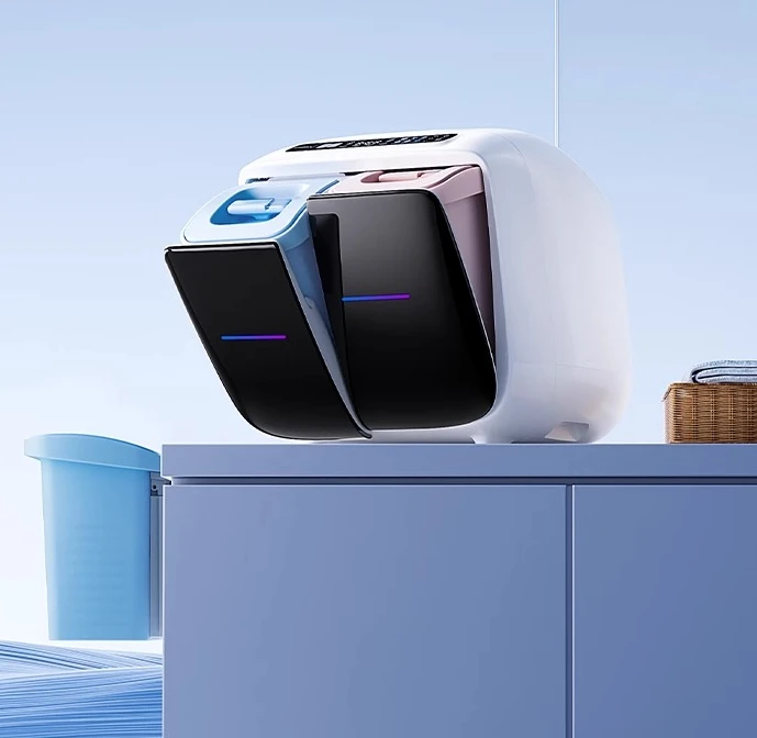 Mini underwear washing machine small double bucket partition washing and drying integrated
Mini underwear washing machine small double bucket partition washing and drying integrated