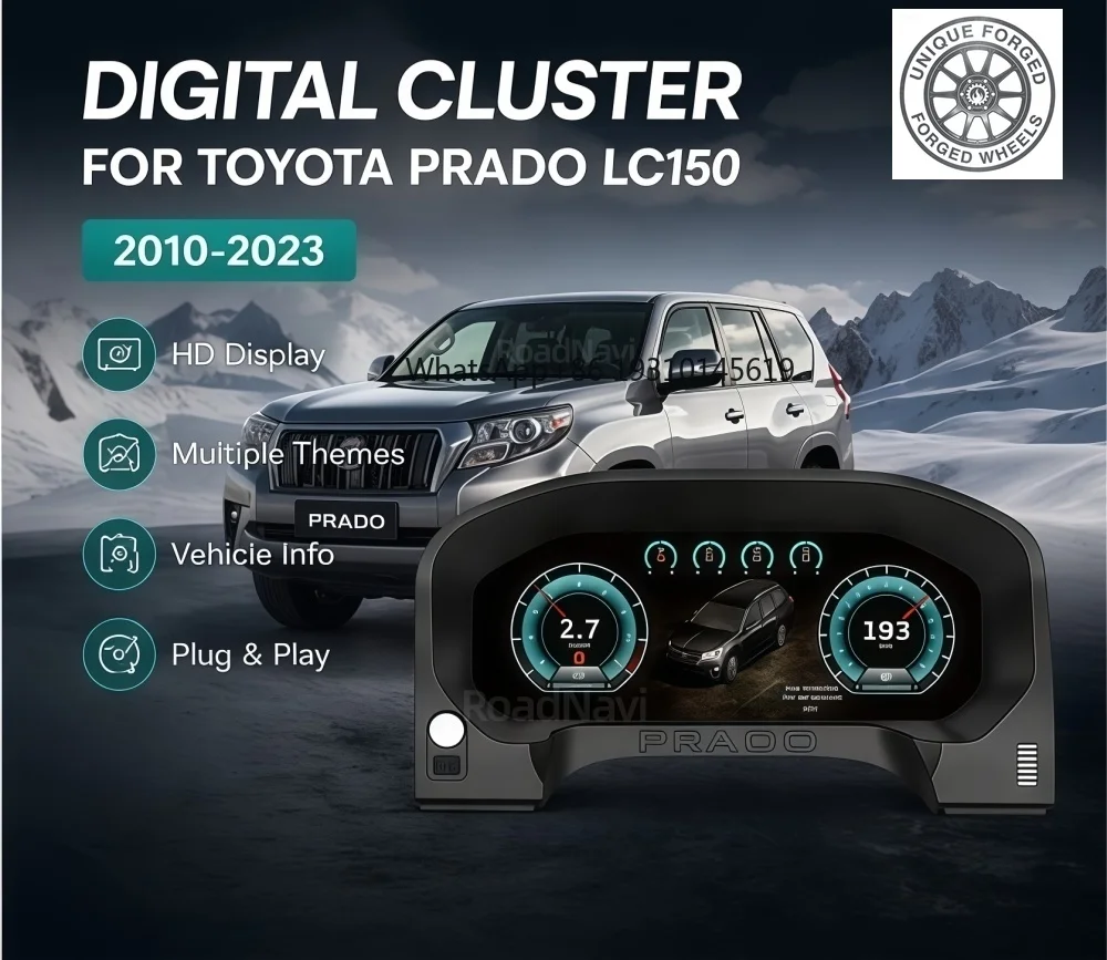 26style BC RoadNavi Car Auto Speedometer for Toyota Prado LC120 LC150 2010-2023 LCD Digital Cluster Car Upgrade Dashboard Instru
26style BC RoadNavi Car Auto Speedometer for Toyota Prado LC120 LC150 2010-2023 LCD Digital Cluster Car Upgrade Dashboard Instru
