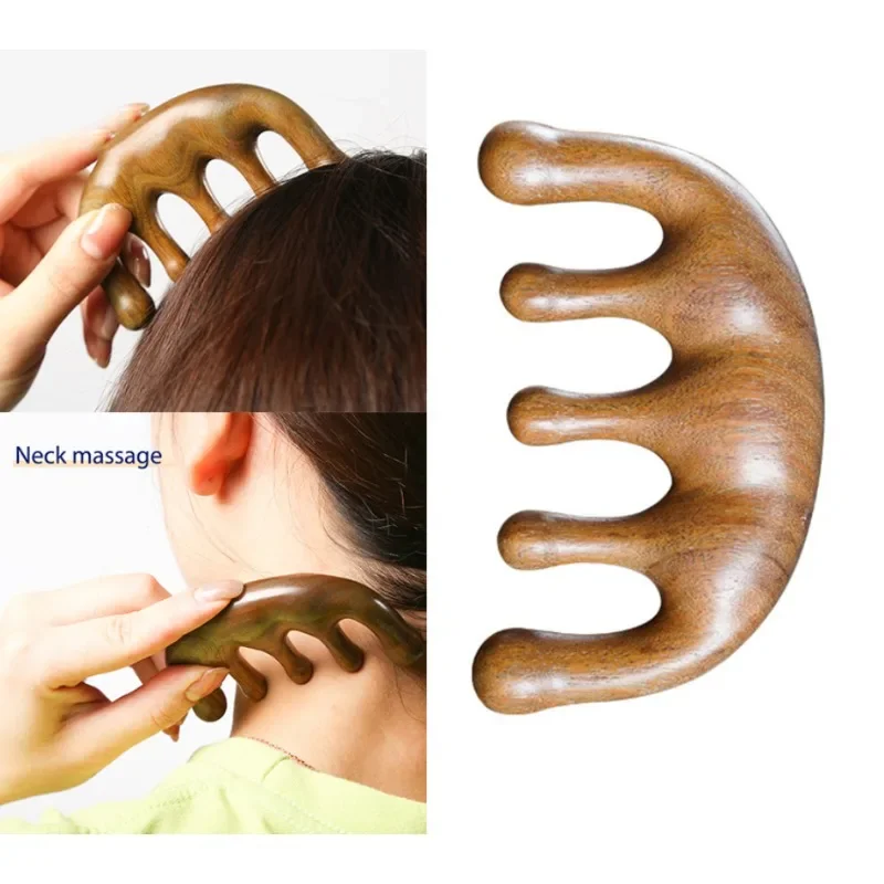 Green Sandalwood 5 Wide Tooth Comb Head Meridian Massage Comb Acupuncture Therapy Blood Circulation Anti-static Smooth Hair
Green Sandalwood 5 Wide Tooth Comb Head Meridian Massage Comb Acupuncture Therapy Blood Circulation Anti-static Smooth Hair