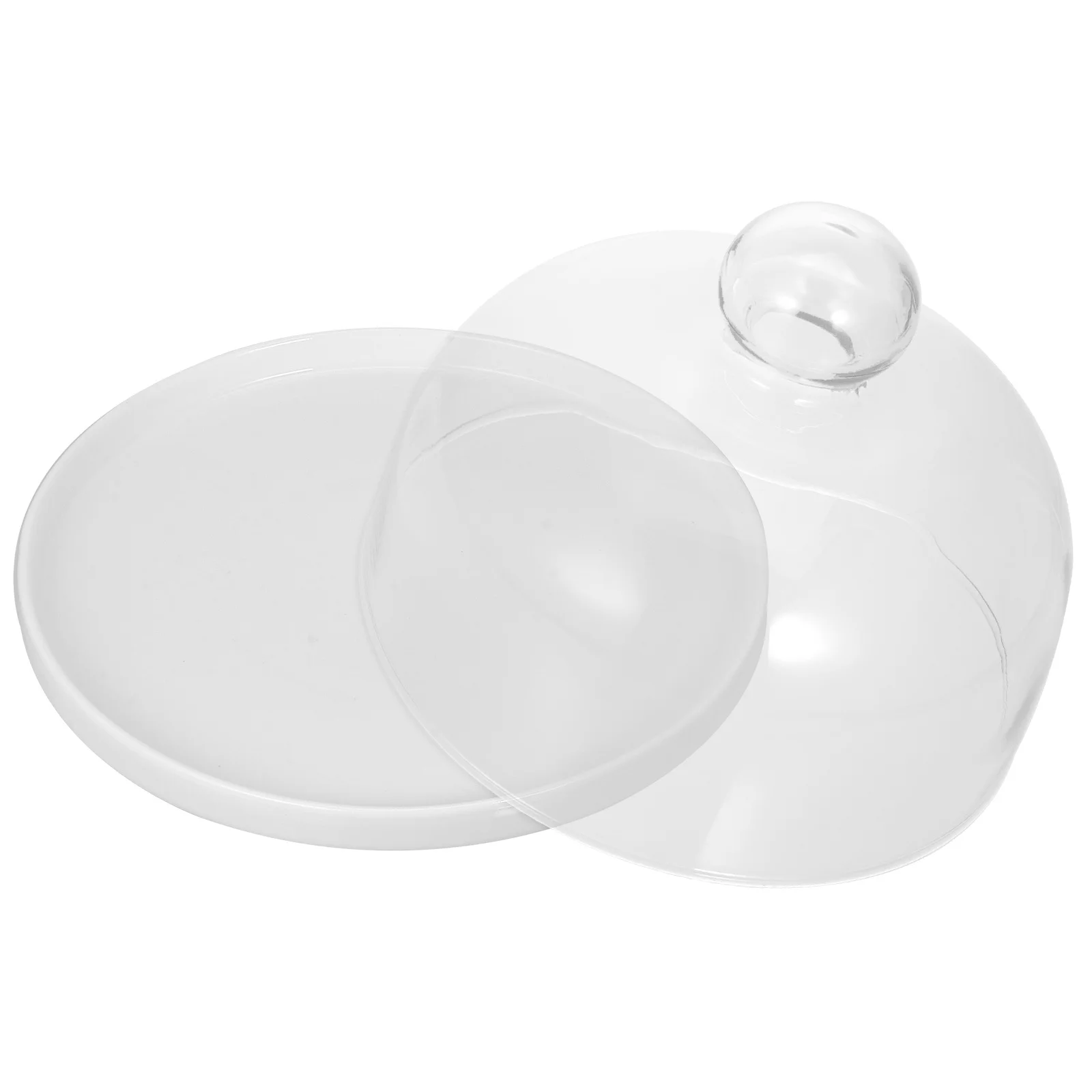 Ceramic Cake Tray Transparent Glass Cover Food Storage Plate Birthday Party Dessert Display Food 
Ceramic Cake Tray Transparent Glass Cover Food Storage Plate Birthday Party Dessert Display Food