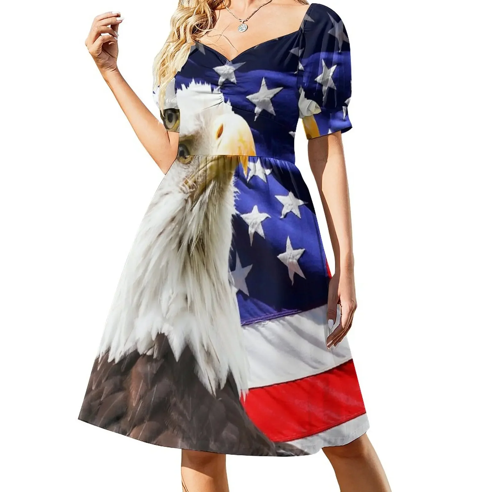 American Bald Eagle Flag Short-Sleeved Dress summer dress woman 2025 summer dress korean style
American Bald Eagle Flag Short-Sleeved Dress summer dress woman 2025 summer dress korean style
