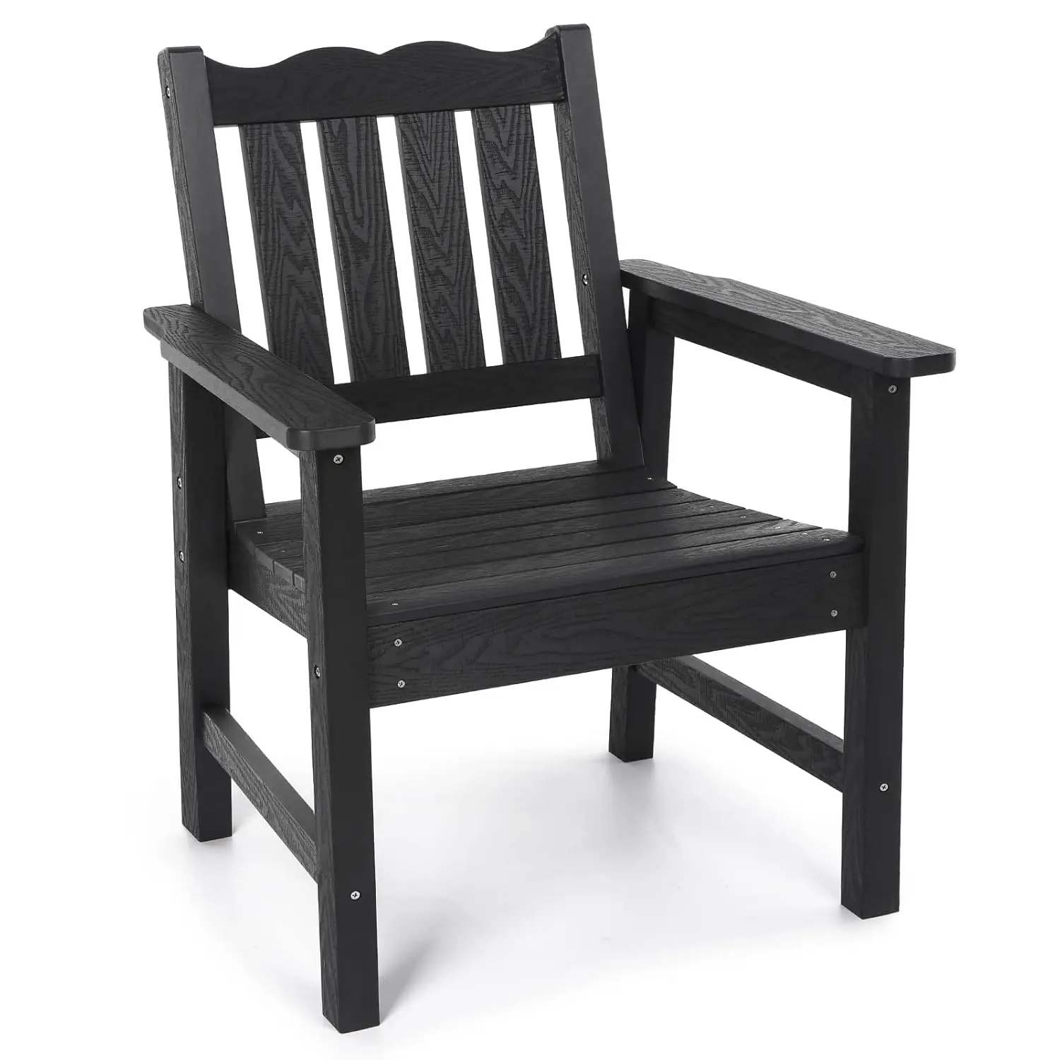 All-Weather Outdoor Chairs, Patio Dining Chair with Curved Backrest, 400 lbs Support Patio Chair, Black, Customized
All-Weather Outdoor Chairs, Patio Dining Chair with Curved Backrest, 400 lbs Support Patio Chair, Black, Customized