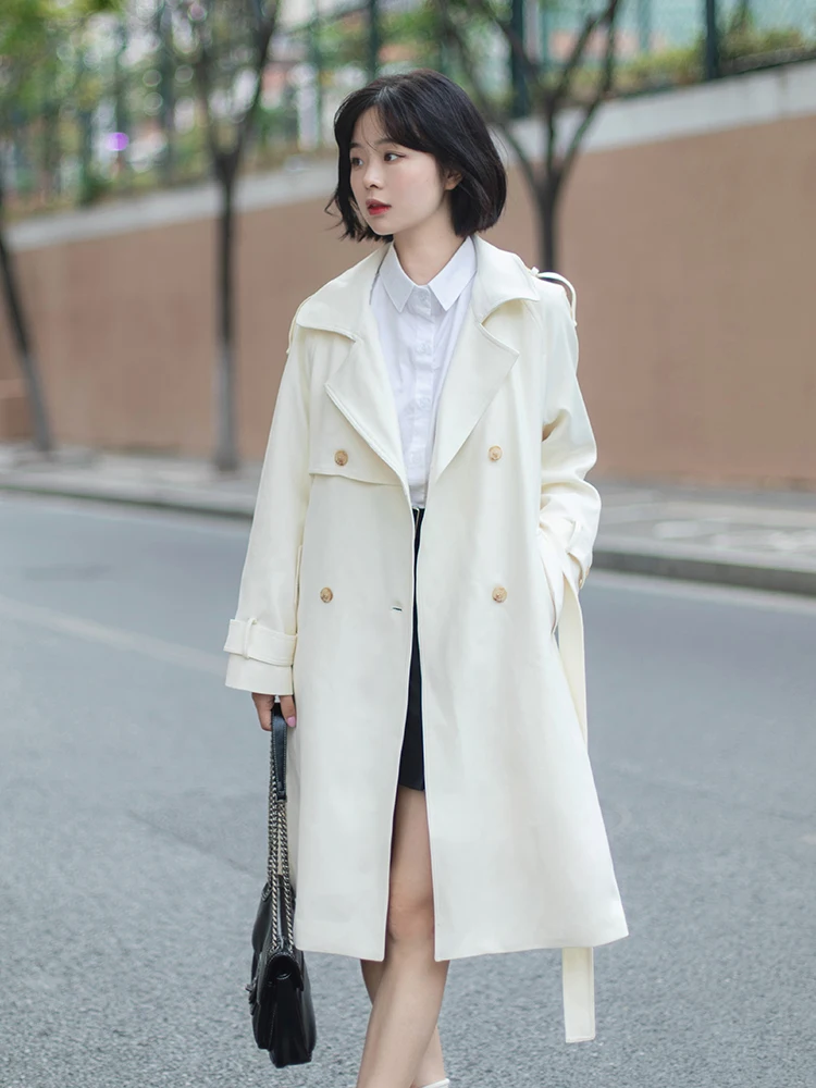 Ele белое длинное женское джутовое двухрядное пальто с пуговицами в Корейском стиле, весенне-осенняя сезонная верхняя одежда Faion
Ele белое длинное женское джутовое двухрядное пальто с пуговицами в Корейском стиле, весенне-осенняя сезонная верхняя одежда Faion