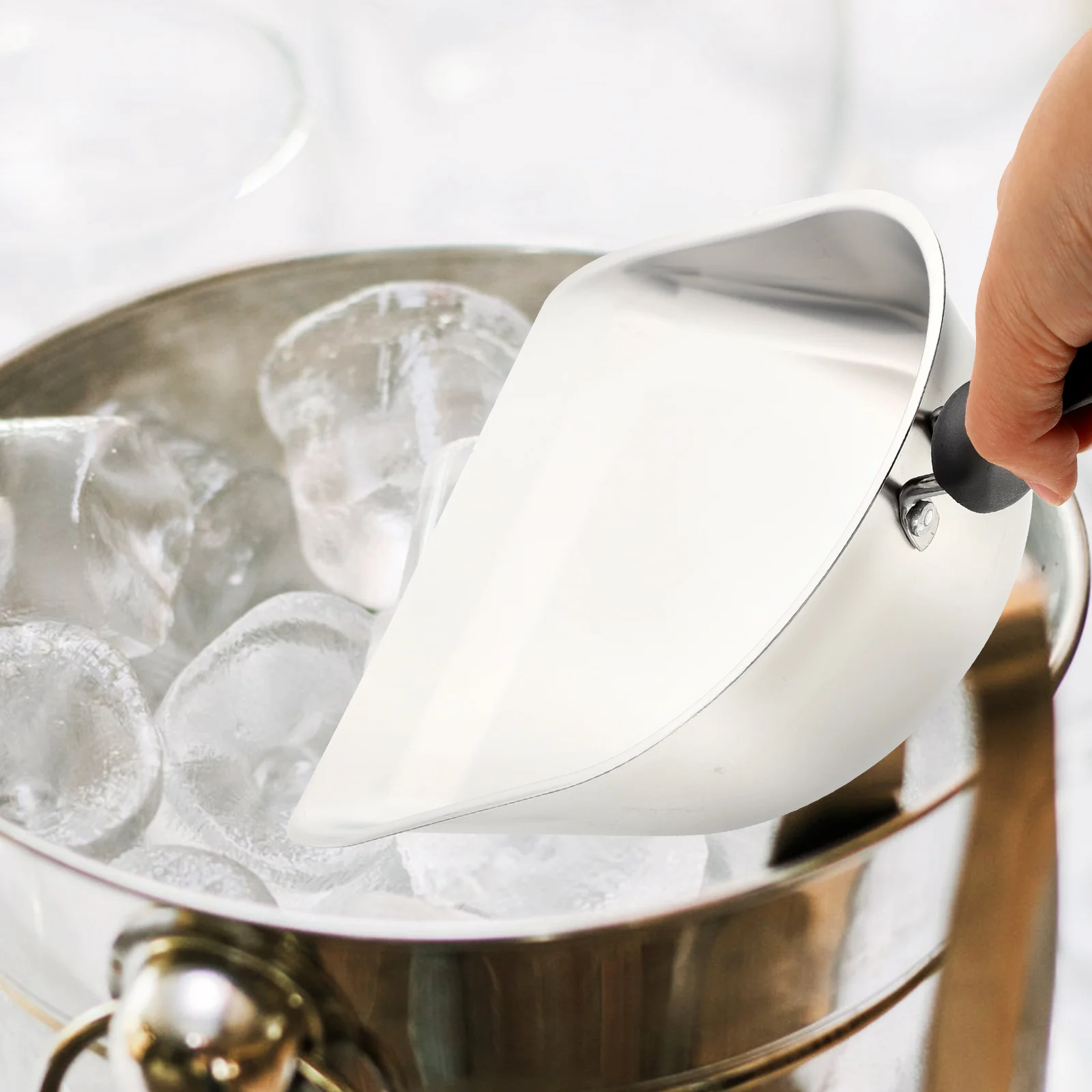 Stainless Steel Ice Scoop Multi function Grain Shovel Flour Kitchen Tool Compact Size Smooth Surface Reliable
Stainless Steel Ice Scoop Multi function Grain Shovel Flour Kitchen Tool Compact Size Smooth Surface Reliable