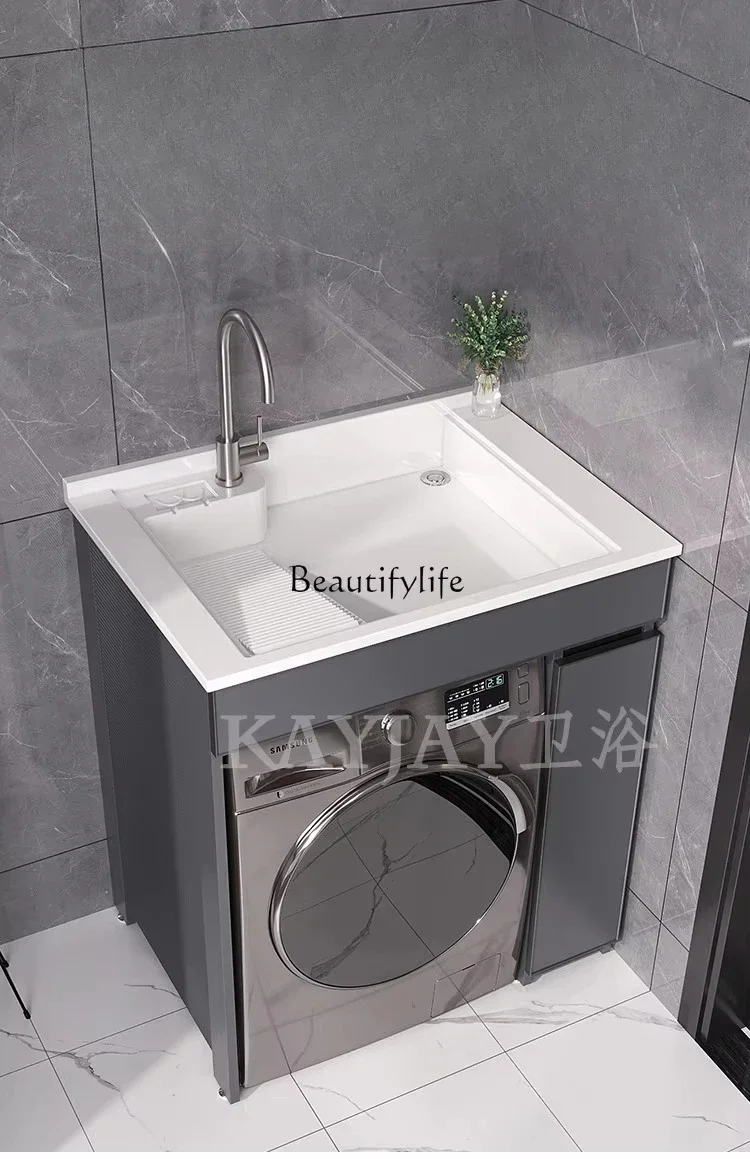 FG52*Balcony Washing Machine Cabinet Washbasin Integrated Table Wash Basin Combination Small Apartment
FG52*Balcony Washing Machine Cabinet Washbasin Integrated Table Wash Basin Combination Small Apartment