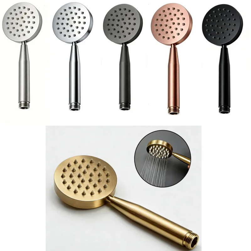 Black/Brushed Gold Handheld Shower Head 304 Stainless Steel Bathroom Pressurized Water Saving Shower Head Bathroom Accessories
Black/Brushed Gold Handheld Shower Head 304 Stainless Steel Bathroom Pressurized Water Saving Shower Head Bathroom Accessories
