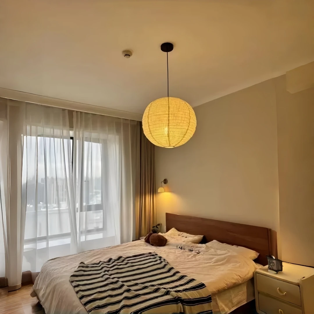 Japanese Wabi Sabi Round Paper Pendant Light Spherical Hanging Lamp for Living Room Bedroom Tea Room Cafe Restaurant Home Decor
Japanese Wabi Sabi Round Paper Pendant Light Spherical Hanging Lamp for Living Room Bedroom Tea Room Cafe Restaurant Home Decor