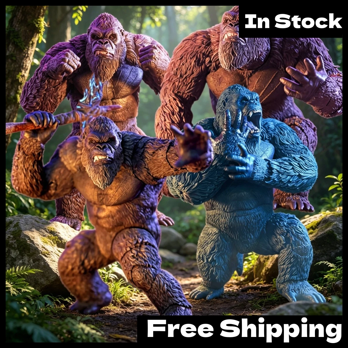 В наличии: Оригинальная подвижная фигурка HIYA Godzilla X Kong New Empire Kong с боевым топором, 16 см
В наличии: Оригинальная подвижная фигурка HIYA Godzilla X Kong New Empire Kong с боевым топором, 16 см