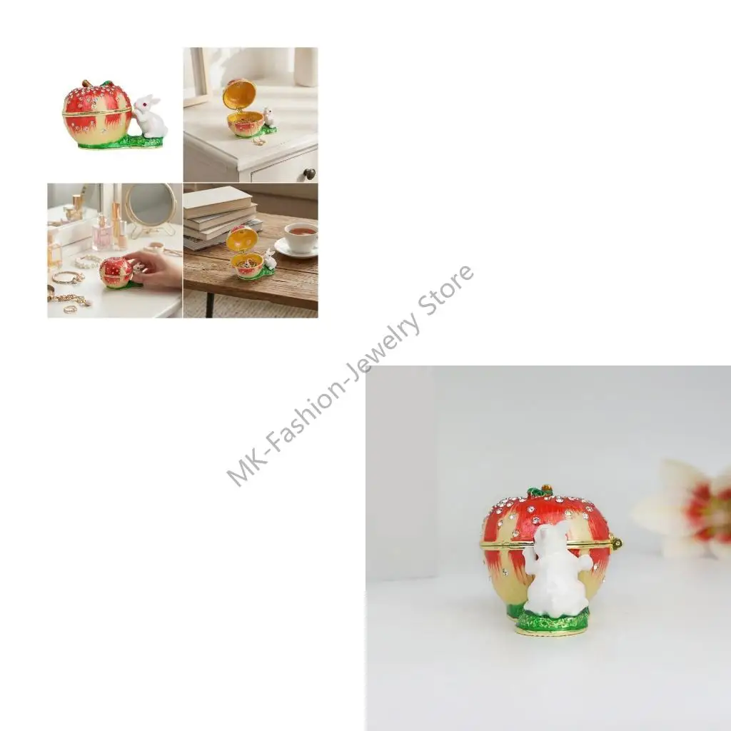 Q6PF Vintage Inspired Enamel Squirrel Fruit Jewelry Box Alloy Jewelry Organizers
Q6PF Vintage Inspired Enamel Squirrel Fruit Jewelry Box Alloy Jewelry Organizers