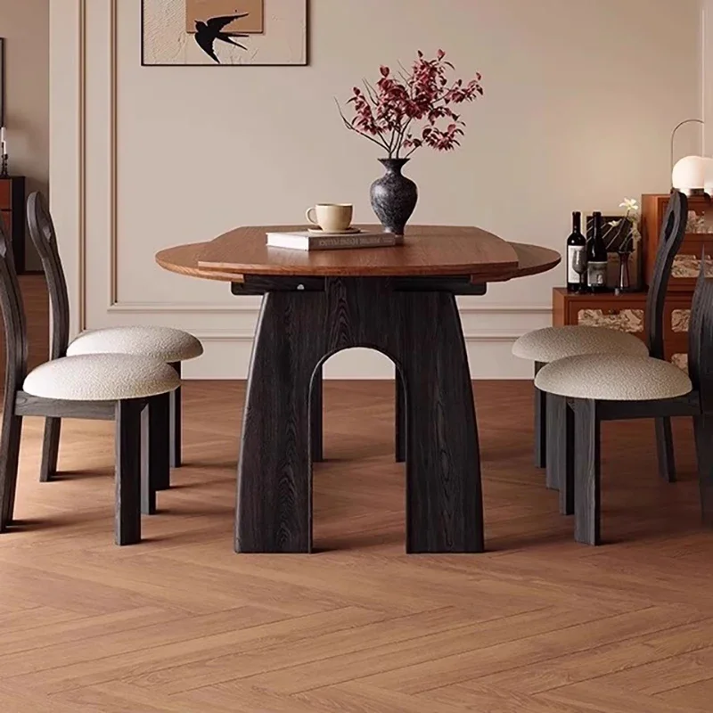 Style Premium Dining Table Vintage Nordic Aesthetic Elegant Dining Tables Unique Design Tavolo Pieghevole Living Room Furniture
Style Premium Dining Table Vintage Nordic Aesthetic Elegant Dining Tables Unique Design Tavolo Pieghevole Living Room Furniture