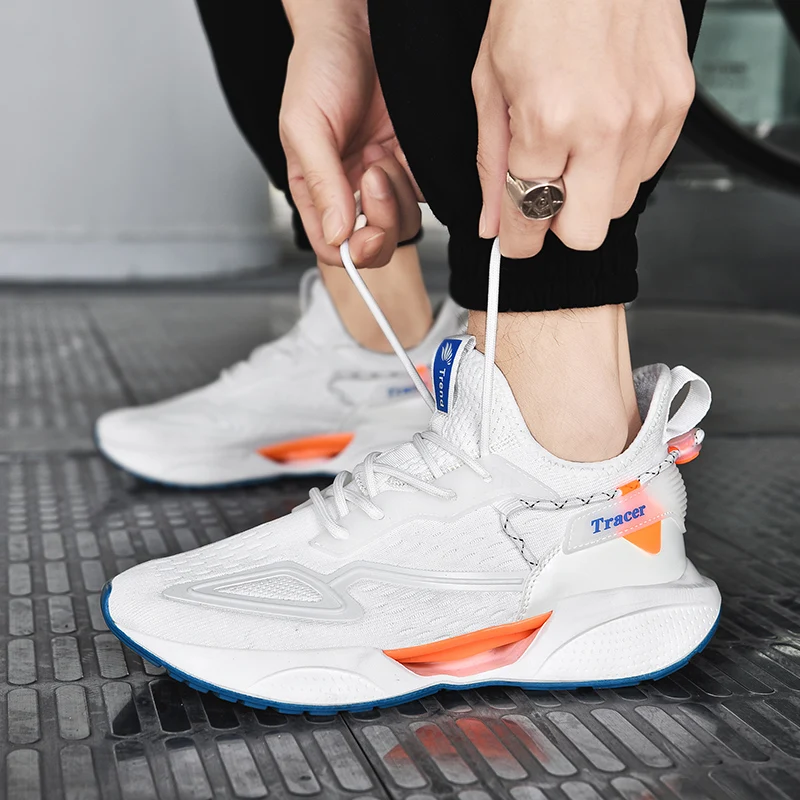 Мужская повседневная спортивная обувь, мягкие летние кроссовки большого размера с дышащей сеткой на шнуровке с цветными блоками, уличные брендовые кроссовки
Мужская повседневная спортивная обувь, мягкие летние кроссовки большого размера с дышащей сеткой на шнуровке с цветными блоками, уличные брендовые кроссовки