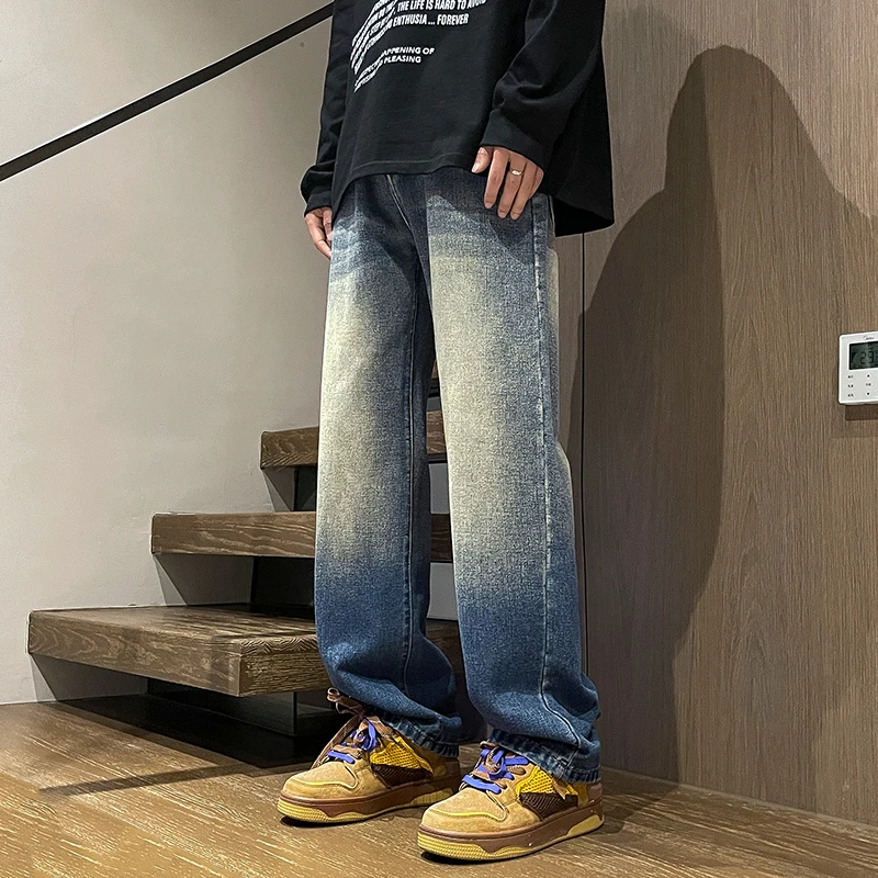 Джинсовые модные свободные прямые брюки High Street, красивые брюки, мужские джинсы, товары для секса Y2k, мужская одежда, спортивные мужские брюки
Джинсовые модные свободные прямые брюки High Street, красивые брюки, мужские джинсы, товары для секса Y2k, мужская одежда, спортивные мужские брюки