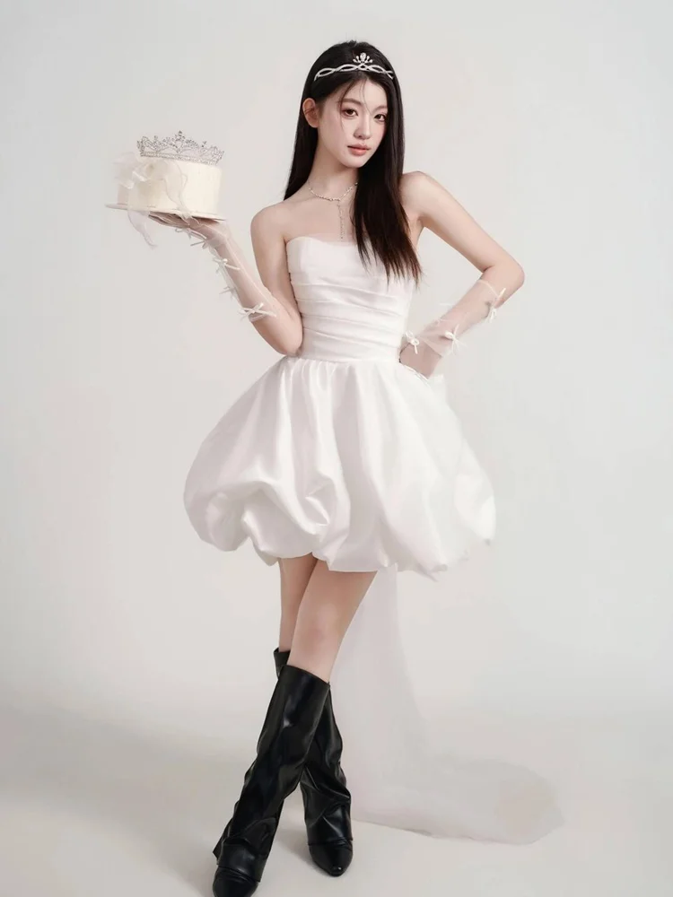 2026 New Princess Birthday Girl Studio Korean Style Sweet Atmosphere Feeling Photography Clothing Stage Costume Women's Fashion
2026 New Princess Birthday Girl Studio Korean Style Sweet Atmosphere Feeling Photography Clothing Stage Costume Women's Fashion