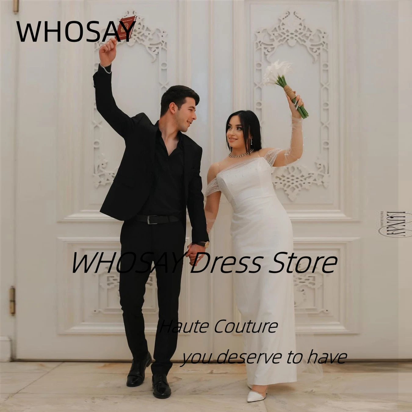 WHOSAY Romantic Wedding Dresses 2024 Tulle Off Shoulder Beaded Long Sleeves Bridal Gowns Sexy Back Vestidos Party Formal Dress
WHOSAY Romantic Wedding Dresses 2024 Tulle Off Shoulder Beaded Long Sleeves Bridal Gowns Sexy Back Vestidos Party Formal Dress