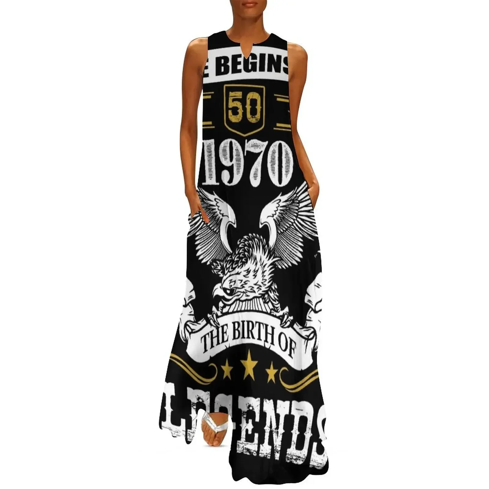 1970 Birth of Legends - 50 years - birthday 50 years Long Dress evening dress summer dress for women 2025 Female
1970 Birth of Legends - 50 years - birthday 50 years Long Dress evening dress summer dress for women 2025 Female
