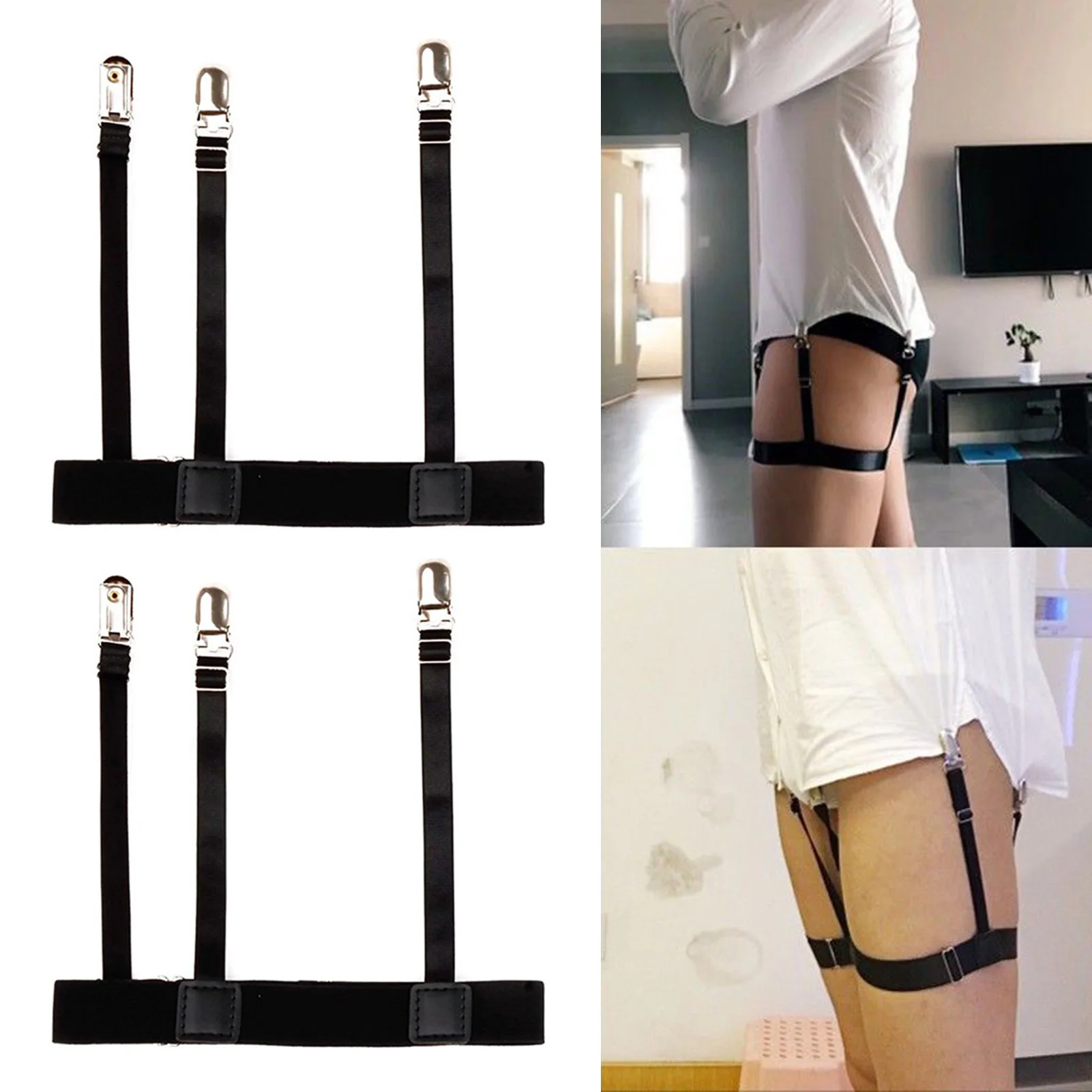 Shirt Stays Belt with 3 Clips Stronger Grip Shirts Adjustable Hidden Belt Look Neat for Work Dress
Shirt Stays Belt with 3 Clips Stronger Grip Shirts Adjustable Hidden Belt Look Neat for Work Dress