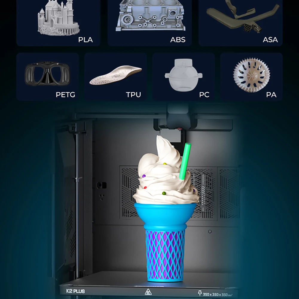 Creality K2 Plus PEI Frosted Build Plate 370x370mm PEI Powder Coating K2 Plus Printing Platform 3D Printer Accessories
Creality K2 Plus PEI Frosted Build Plate 370x370mm PEI Powder Coating K2 Plus Printing Platform 3D Printer Accessories