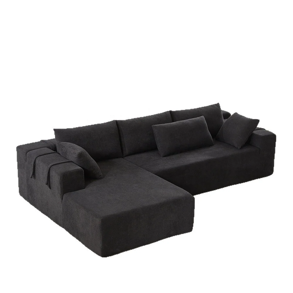 #Textured Fabric L Shape Left Chaise Sectional Sofa 3 Seater ModernMinimalist Couch with Throw Pillows for Living Room Furniture
#Textured Fabric L Shape Left Chaise Sectional Sofa 3 Seater ModernMinimalist Couch with Throw Pillows for Living Room Furniture
