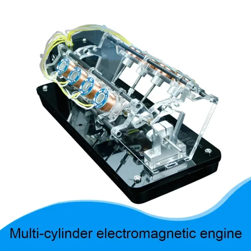 V Type Electromagnetic Engine Model Movable with LED Light Motor Engine Science and Technology Experiment Science Toy
V Type Electromagnetic Engine Model Movable with LED Light Motor Engine Science and Technology Experiment Science Toy