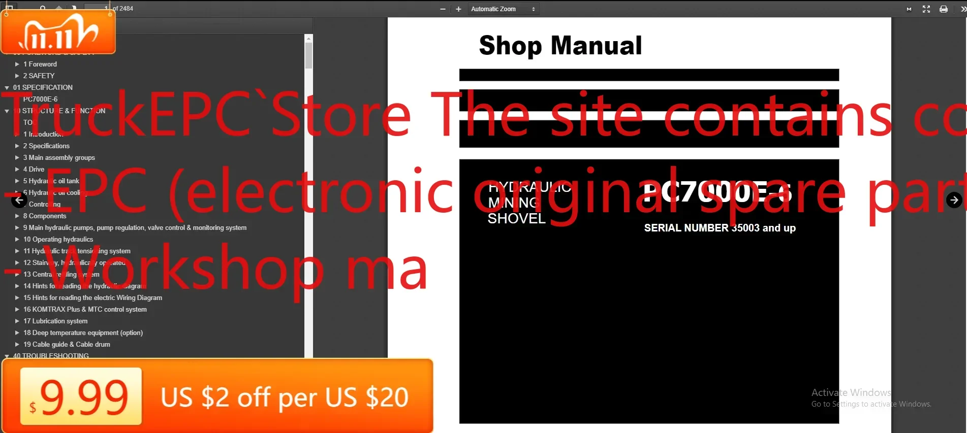 TruckEPC Komatsu Строительное оборудование Грузовики и горнодобывающие услуги 162 ГБ Полосы магазина PDF
TruckEPC Komatsu Строительное оборудование Грузовики и горнодобывающие услуги 162 ГБ Полосы магазина PDF