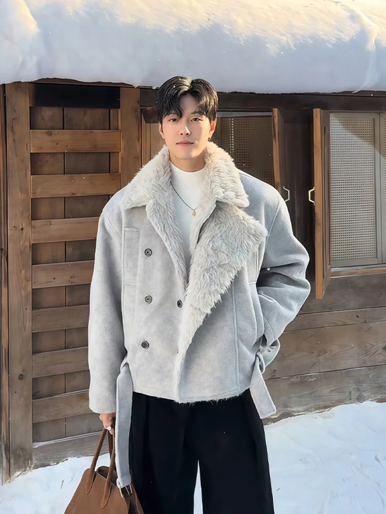 Корейское мужское шерстяное пальто с двубортной застежкой и поясом, теплое, хлопковое, повседневное, зимнее, модное, утепленное, фланелевое
Корейское мужское шерстяное пальто с двубортной застежкой и поясом, теплое, хлопковое, повседневное, зимнее, модное, утепленное, фланелевое