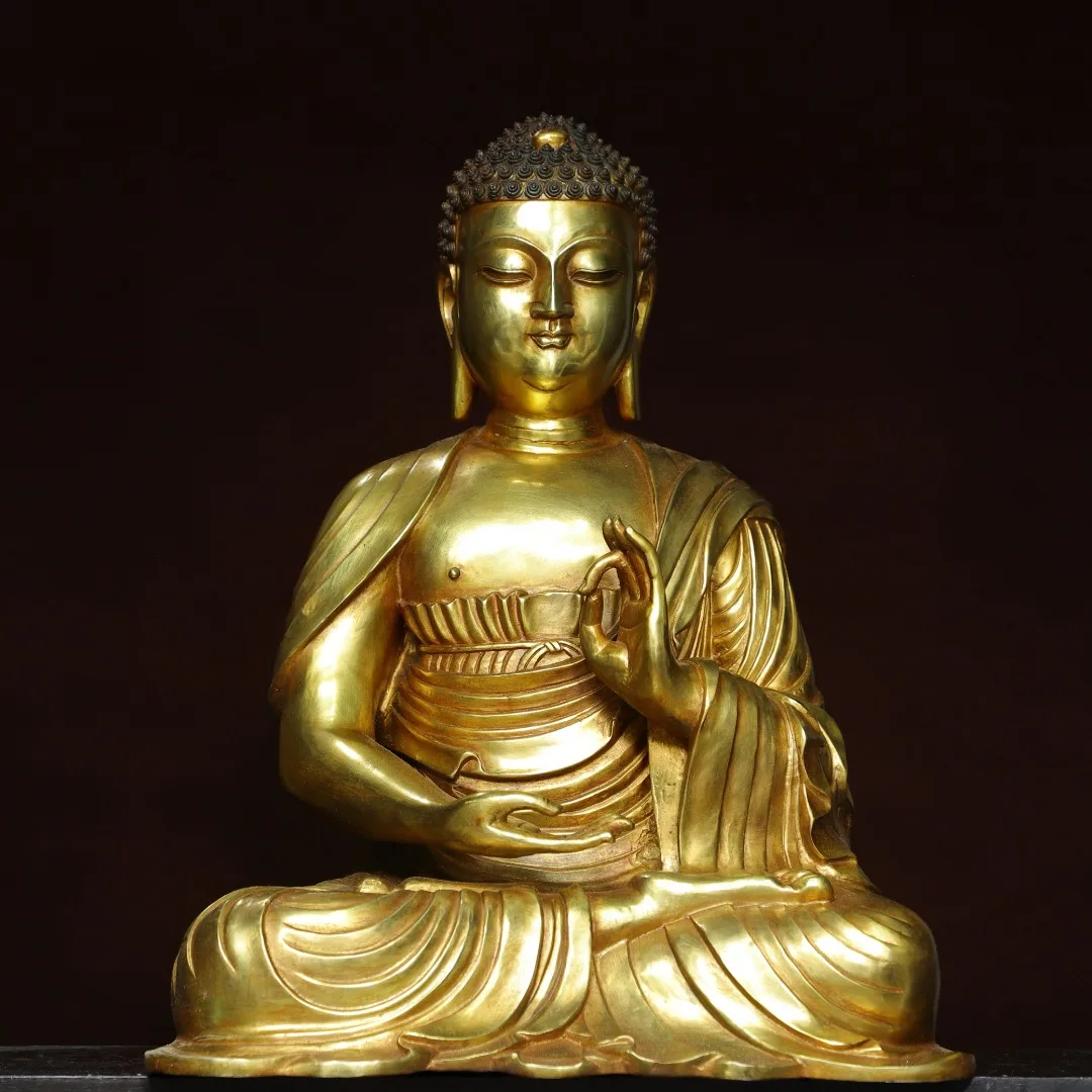 20"Tibetan Temple Collection Old Bronze Gilded Cinnabar Shakyamuni Amitabha Parinirvana Sitting Buddha Worship Hall Town house
20"Tibetan Temple Collection Old Bronze Gilded Cinnabar Shakyamuni Amitabha Parinirvana Sitting Buddha Worship Hall Town house