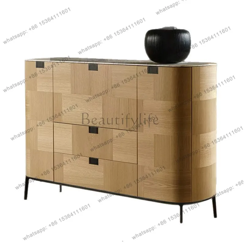 Italian light luxury meal side against the wall locker modern simple retro home entrance cabinet
Italian light luxury meal side against the wall locker modern simple retro home entrance cabinet