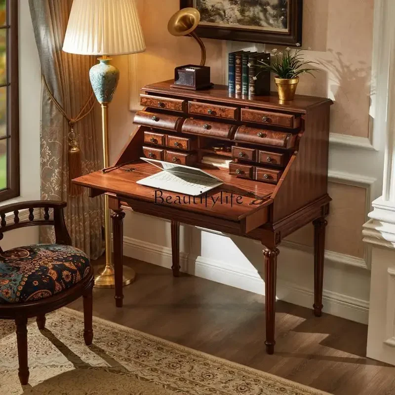 LJYAmerican-style Solid Wood Multifunctional Home Dressing Table Study Writing Desk Solid Wood
LJYAmerican-style Solid Wood Multifunctional Home Dressing Table Study Writing Desk Solid Wood