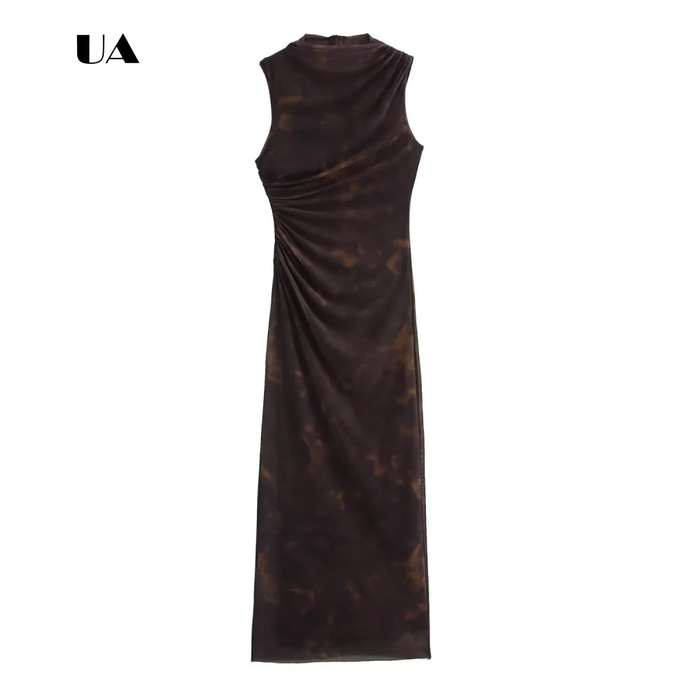 ULBYANRY Print O-neck Steath Prom Dress Solid Ruched Sleeveless Evening Dress for Woman Simple High-waisted Cocktail Party Gown
ULBYANRY Print O-neck Steath Prom Dress Solid Ruched Sleeveless Evening Dress for Woman Simple High-waisted Cocktail Party Gown