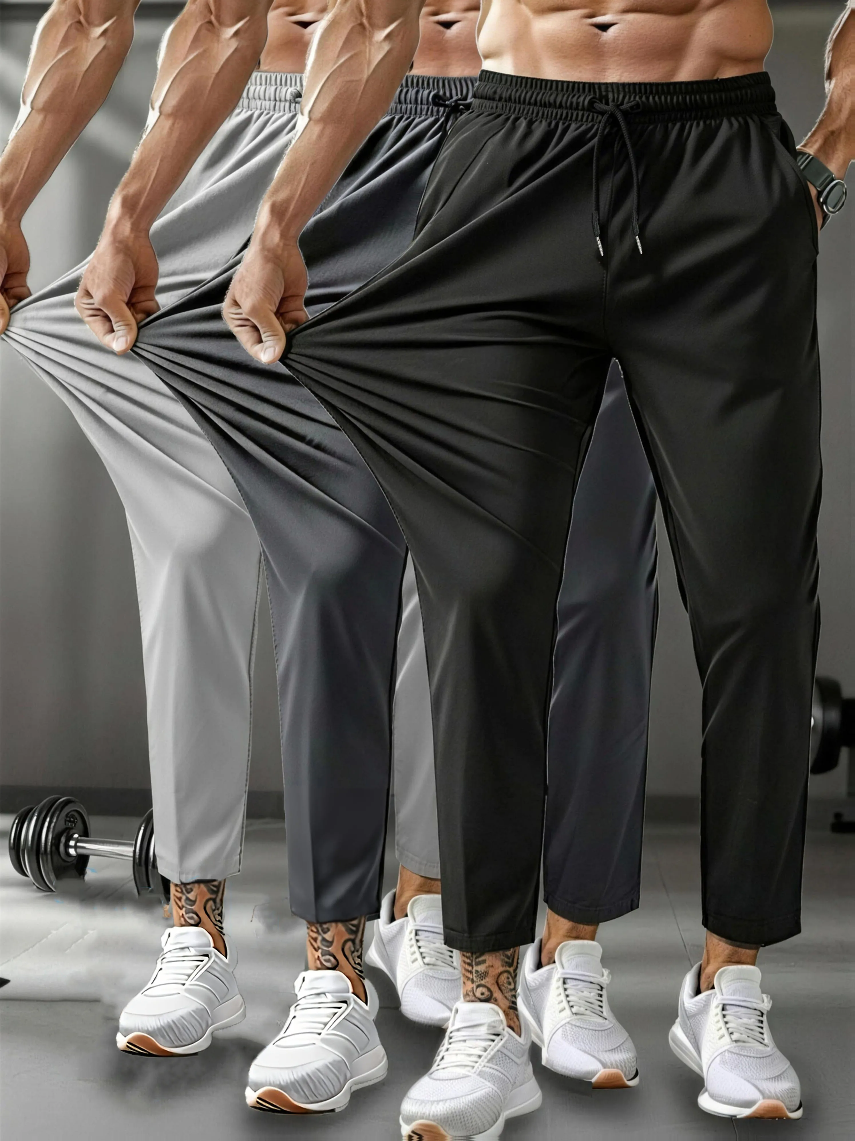 Men's Stretch Ice-Sense Fiber Casual Pants, Lightweight Breathable Quick-Dry Casual Sports Long Pants for Spring and Summer, Dra
Men's Stretch Ice-Sense Fiber Casual Pants, Lightweight Breathable Quick-Dry Casual Sports Long Pants for Spring and Summer, Dra