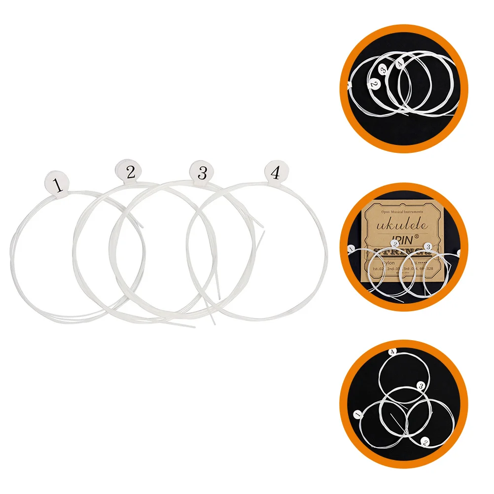 4pcs Ukulele String Replacement Durable Nylon Strings Sturdy Wear-Resistant Ukulele Strings Accessories Repair Replacement
4pcs Ukulele String Replacement Durable Nylon Strings Sturdy Wear-Resistant Ukulele Strings Accessories Repair Replacement